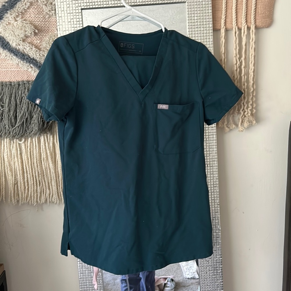 Figs Caribbean Blue Scrub Set -Both Size XS